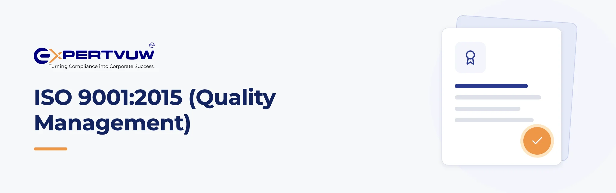 ISO 9001:2015 (Quality Management) – Expertvuw