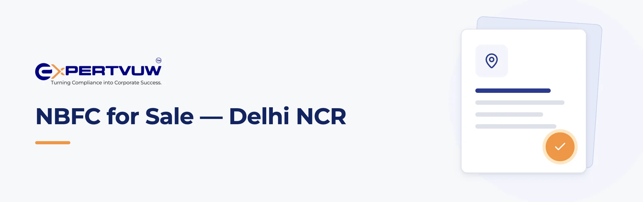 NBFC for Sale — Delhi NCR – Expertvuw