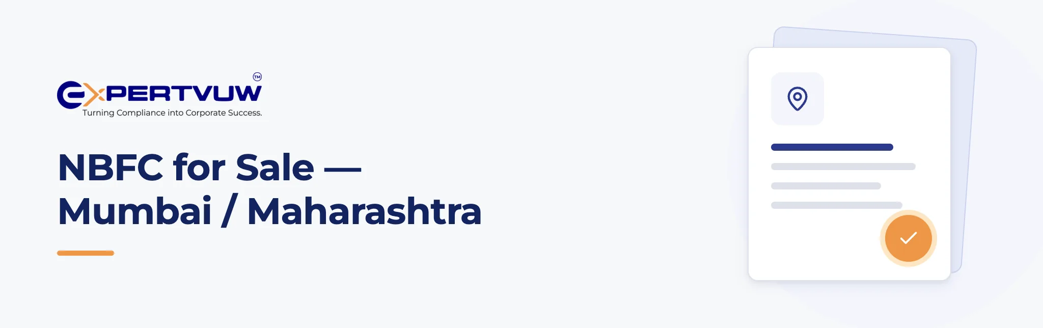 NBFC for Sale — Mumbai / Maharashtra – Expertvuw